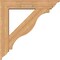 Ekena Millwork Funston Traditional Smooth Bracket w/ Offset Brace, Western Red Cedar, 7 1/2"W x 38"D x 38"H BKT0806X38X38FST01SWR - alternate 3